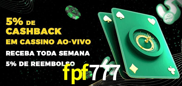 Promoções do cassino ao Vivo fpf777